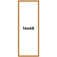 thumbnail image 2 of 14x40 Honey Brown Real Wood Picture Frame Width 0.75 inches | Interior Frame Depth 0.5 inches |, 2 of 8