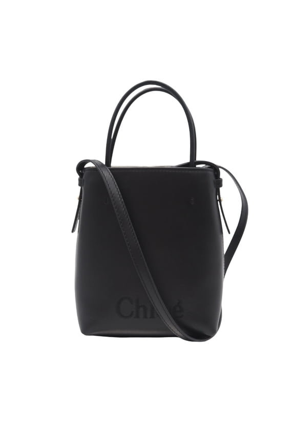 Pre-Owned Chlo Chloe Leather Sense Micro Tote Handbag CHC23UP873I10 001 2-way Shoulder Bag...