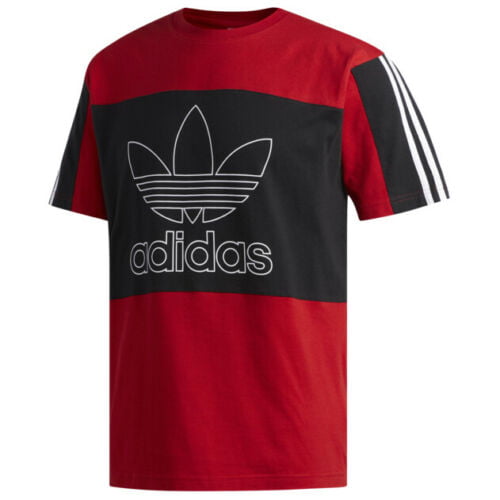 stave Stræbe Bred rækkevidde Adidas Originals Men's Outline Block T-Shirt Red/Black EI7514 - Walmart.com