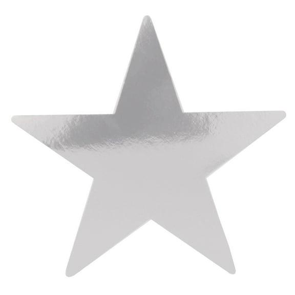 36 Pack Beistle 9" Foil Star Cutout - Silver