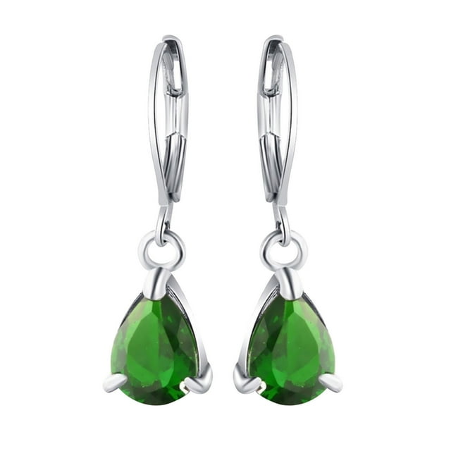 Pendientes de botón de gota de agua de diamantes coloridos de moda para mujer joyería Wmkox8yi sjalhkljlk305