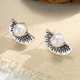thumbnail image 3 of Sweet Christmas earrings, Santa hat earrings, small and exquisite design, cute pearl earrings Couple jewelry Valentine's Day gift, 3 of 5