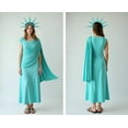 thumbnail image 2 of Statue of Liberty Greek Goddess Costume, White Long Dress, Halloween Cosplay Outfit, 2 of 7