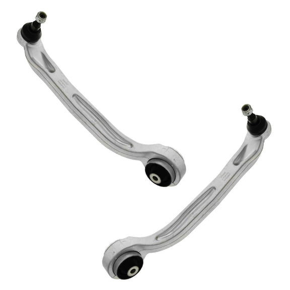 TRQ Front Lower Rearward Control Arm w/ Ball Joint Pair for Audi A6 S6 Quattro PSA62410