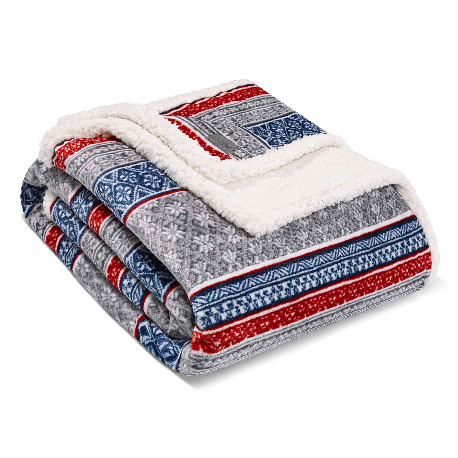 Eddie Bauer Shoreline Stripe Grey Ultra Soft Plush Throw by Eddie Bauer