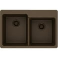 thumbnail image 3 of Elkay ELG250R Gourmet 33" Double Basin Granite Composite Kitchen Sink For Drop In, 3 of 6