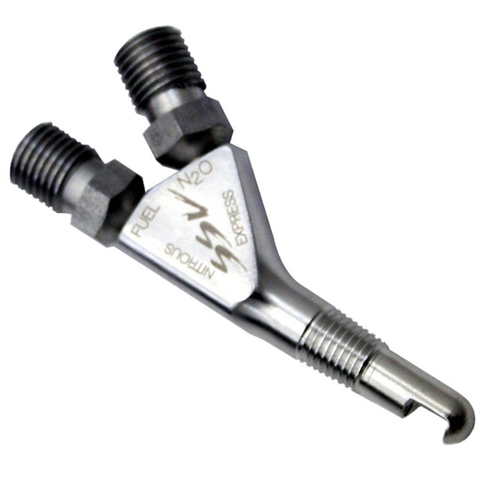Nitrous Express SSv Nozzle. 90 Degree Discharge Stainless Steel