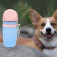 thumbnail image 4 of blue Botella de agua para perros, dispensador de agua portátil para perros con tazón plegable para beber para caminar, 4 of 4