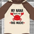 thumbnail image 4 of Inktastic Nana Loves Me Grandson Boys or Girls Long Sleeve Baby Bodysuit, 4 of 5