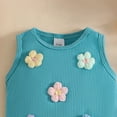 thumbnail image 5 of UAYOTSE Girl Clothes Set Summer Baby 0 6 12 18 24 Months 2T 3T Girl Clothes Shorts Set Floral Summer Outfits Cute Baby Clothes,Sizes 6-9 Months, 5 of 7