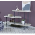 thumbnail image 2 of Griffith 3 Tier Solid Wood  White Washed Colored Bookshelf, 2 of 6