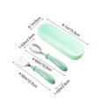 thumbnail image 3 of Fwttom Stainless Steel Portable Tableware Set Spoon and Fork Two Storage Tableware Box, 3 of 6