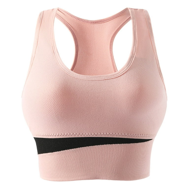 Women Sports Bras Tights Crop Top Yoga Vest Front Zipper Plus Size  Adjustable Strap Shockproof Gym Fitness Athletic Brassiere