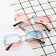 thumbnail image 4 of Gafas de sol Irfora Moda para mujer Gafas de sol UV400 Gafas sin marco Ojo de gato Gafas de sol Gafas para mujer Irfora Gafas de sol, 4 of 5