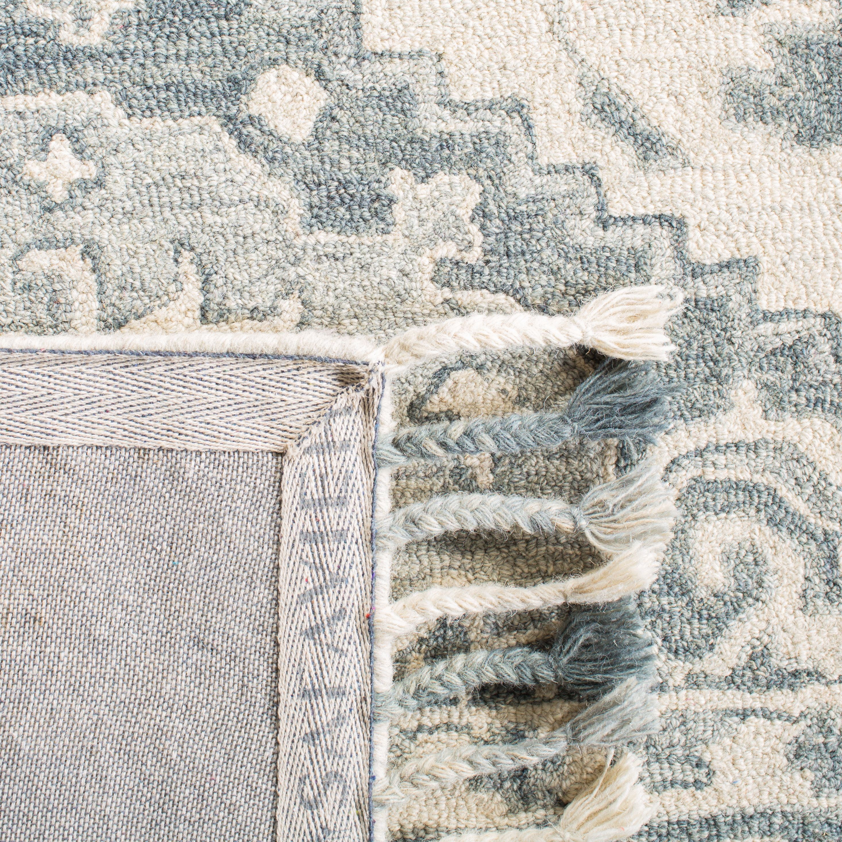 SAFAVIEH Aspen Norwood Southwestern Wool Area Rug, Grey/Light Grey, 9' x 12'