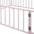 thumbnail image 7 of Bellemave Queen Size Metal Floor Bed Frame, Montessori Bed with Safety Guardrails and Door, No Weight Limit and Easy Assemble Playhouse Queen Bed for Toddler/Girls/Boys (Pink), 7 of 7
