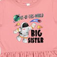 thumbnail image 4 of Inktastic Out of This World Big Sister Astronaut in Space Girls Toddler Dress, 4 of 5