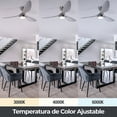 thumbnail image 4 of Ventilador Techo Níquel Satinado 1 Luz Led 20w 52 LámparaYa 20786-4, 4 of 8