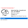 thumbnail image 2 of Battery Vent Tube - Compatible with 2016 - 2017 BMW M2, 2 of 2