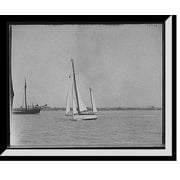 Historic Framed Print, Yacht Vesta - 5, 17-7/8" x 21-7/8"