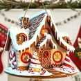 thumbnail image 5 of Fiudx Decoraciones Acrílicas de Casitas de Jengibre Navideñas, Adorno Festivo para Colgar En La Pared, Diseño de Árbol, Decoración Navideña Versátil, para Navidad y Halloween, Juego de 3 Piezas, 5 of 5