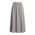thumbnail image 6 of BUIGTTKLOP Midi Skirts for Women High Waisted Asymmetrical A-Line Ruffle High Low Casual Summer Skirts, 6 of 6