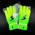 thumbnail image 3 of Soccer Goalie Gloves Full Finger Hand Protection Goalkeeper Glvoes (Green 8#), 3 of 9