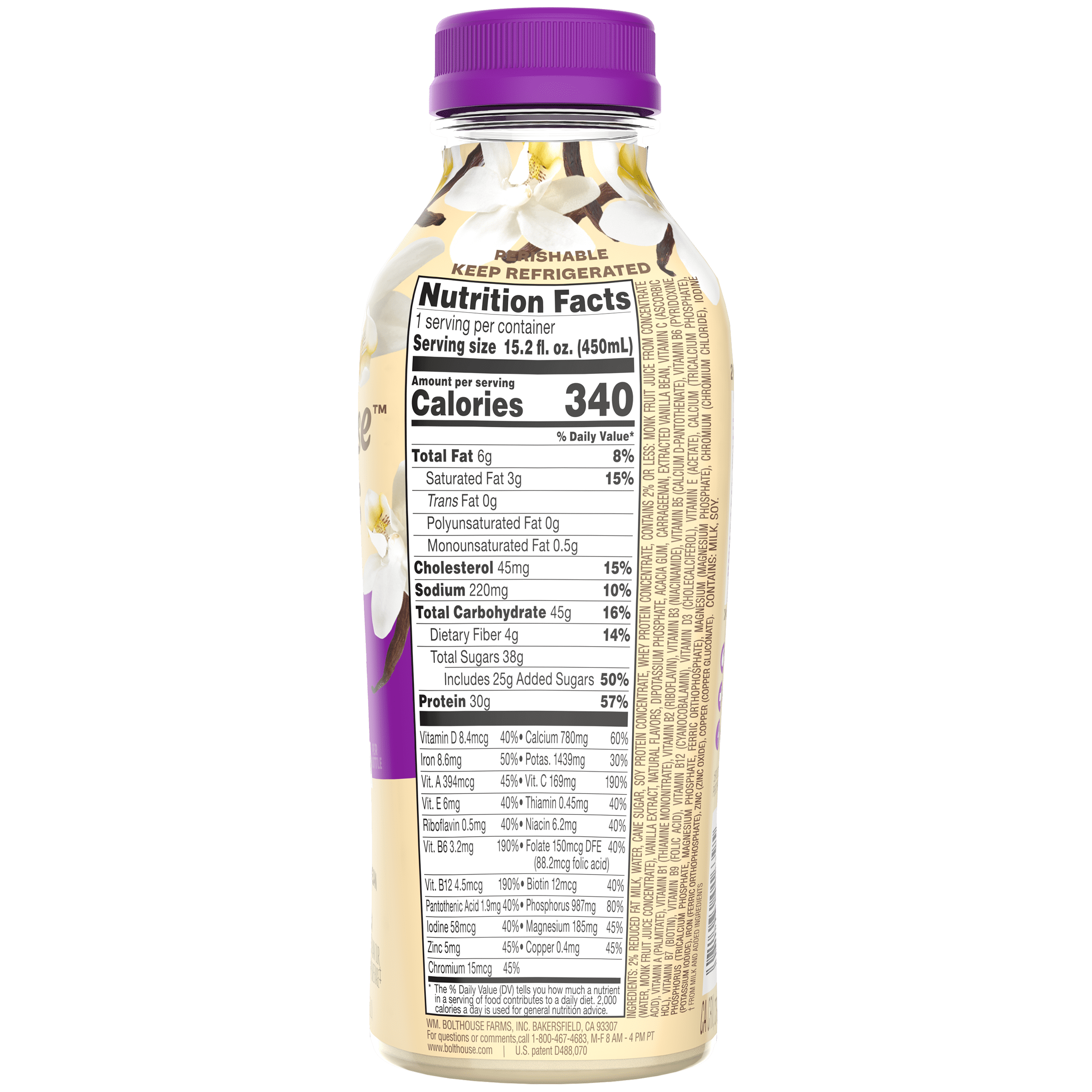 Bolthouse Farms Protein PLUS Vanilla Bean, 15.2 oz.