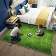 thumbnail image 4 of Indoor Football Field Game Rug, Non-Slip Soft Area Rug, Versatile Home Decor Mat for Living Room, Bedroom, Coffee Table, Kitchen, and Entrance^, 4 of 6