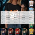 thumbnail image 3 of Ahadesign Linen Shirts Women Womens Halloween Short Sleeve Crew Neck Shirts Fall Halloween Funny Skull Graphic Length Sleeve Top Spooky Season Tees (Green,M), 3 of 8