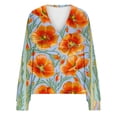 thumbnail image 5 of Amzcrzy Veste en Polaire Mode Femme Cardigan Imprimé Veste Décontractée Mode Manches Longues Col Haut/chemise Veste à Capuche Décontractée pour Femmes Hauts à Manches Longues pour Femmes, 5 of 5