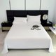 thumbnail image 5 of Sábana de cama de color sólido, cubrecama de algodón lavado con agua para cama individual 120*230cm, blanco, 5 of 6