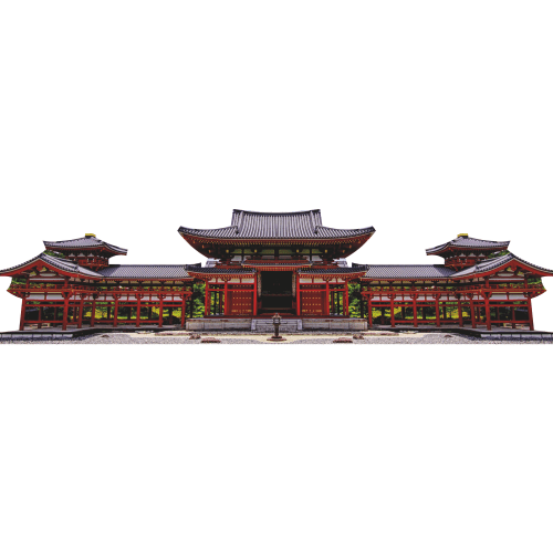 SP13335 Red Japanese Temple Castle Cardboard Cutout Standee Standup