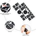 thumbnail image 3 of 2 Sets AC Control Radio Dash Button Repair Kit Sticker for Chevy GMC Decals US,Black, 3 of 11