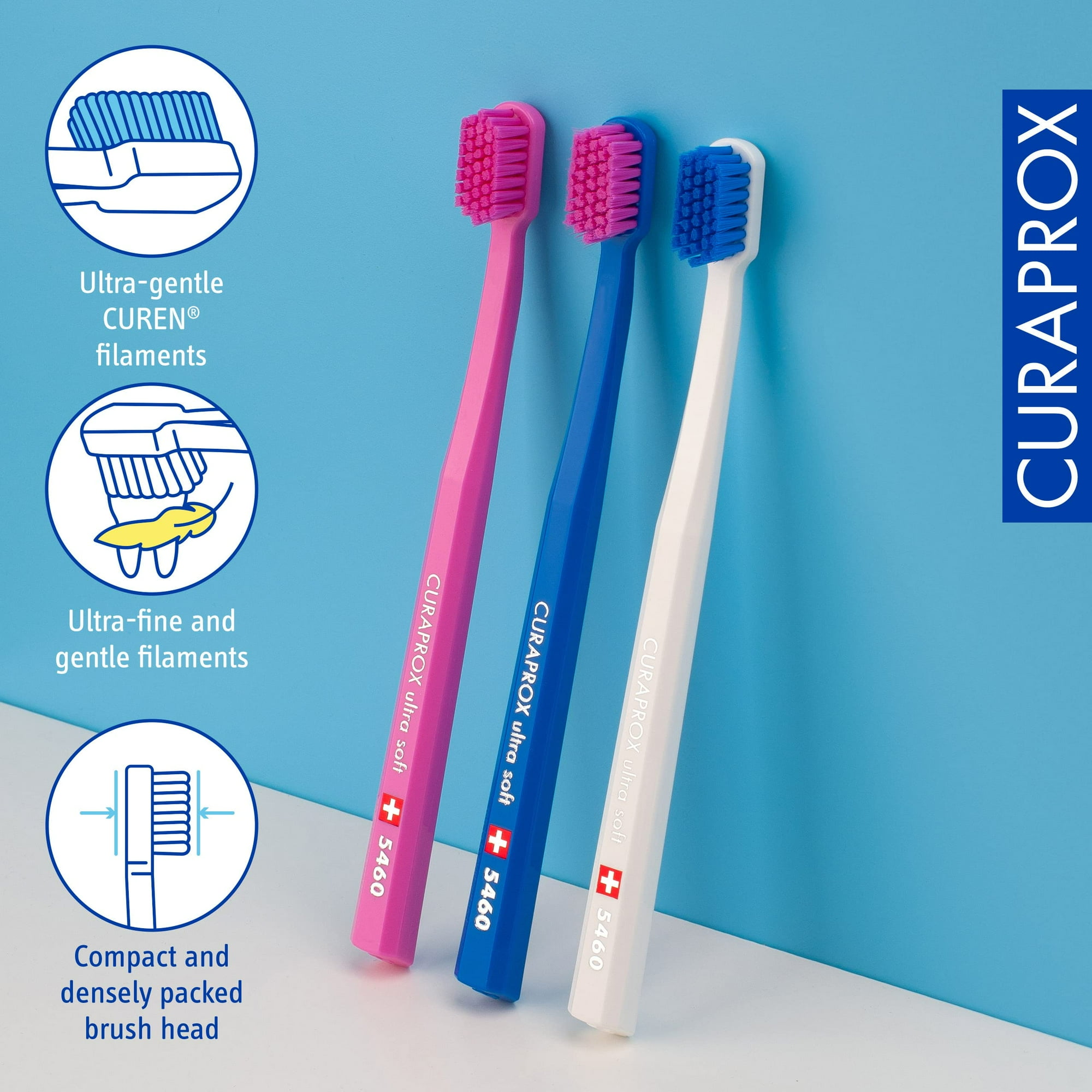 rika　　CURAPROX Curaprox 5460 Ultrasoft Toothbrush, 6 Pack 6 Count (Pack of 1