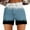 Blue, variant on Seductiva Women's Casual Shorts Womens Casual High Waist Denim Shorts Relaxed Fit ArtRetro Printed Floral Shorts with Pockets Sweatpants Summer 1PC