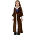 thumbnail image 6 of ATOGUTA Girls Long Dresses Kids Long Sleeve Party Birthday Prom Formal Fancy Long Dress Size 9-15, Brown, 6 of 6