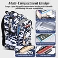 thumbnail image 2 of Ficcug School Backpack for 16" Laptop,Fashion Waterproof School Bag for Boys Girls Women Men Teens,Middle / High / College Bookbags,Blue, 2 of 8