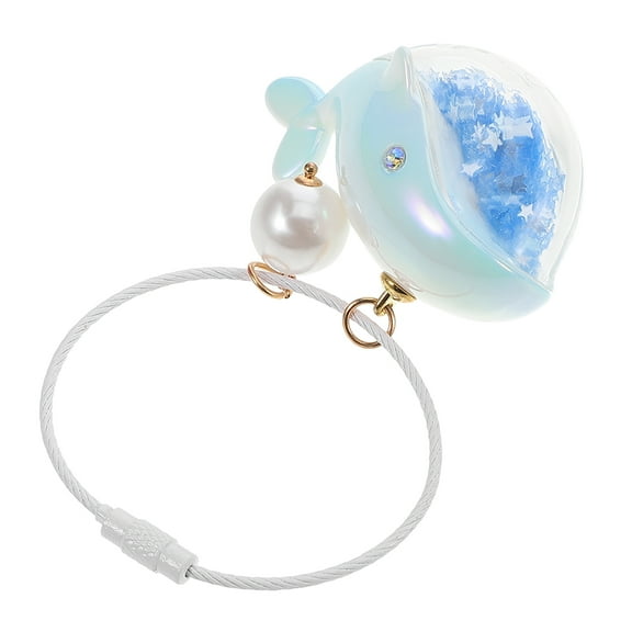 NICEXMAS Cute Keychains For Women Whale Keychain Multi Color PVC Bag Charm For Couples Everyday Use 1Pcs