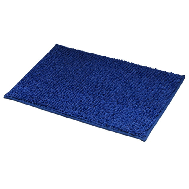 VogueV Chenille Bath Mat, Thick Absorbent Bathroom Rug, Non-Slip Machine-Washable Floor Mat for Tub & Vanity, Luxury Spa Feel, 16X24 In, A Floor Mat
