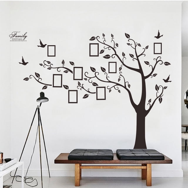 Vinil Decorativo DaraBaby Sala Habitación Árbol Porta Retrato Grande