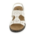 thumbnail image 3 of CUSHIONAIRE Women's Briar comfort sandal +Comfort Foam, White 9.5 W, 3 of 5
