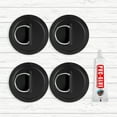 ShYlai 4Pcs Surfboard Dinghy Boat PVC Patch D Rings Patch for
