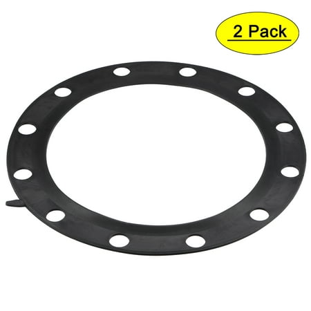 

Uxcell 12 DN300 Pipe 12 Bolt Hole Full Face Rubber Flange Gasket Black 2 Count