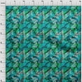 thumbnail image 4 of oneOone Georgette Viscose Teal Green Fabric Abstracts Sewing Fabric By The Yard Printed Diy Clothing Sewing Supplies 42 Inch Wide, 4 of 5