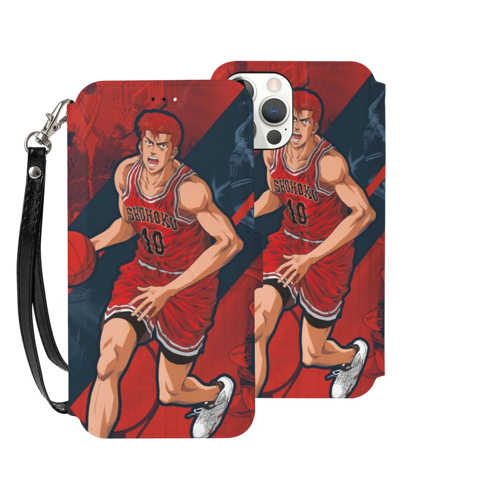 Iphone 12 Case Wallet Case Leather Shockproof Flip Cover Slam Dunk Sakuragi Flower Road Walmart Com