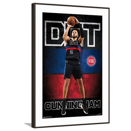NBA Detroit Pistons – Cade Cunningham 23 Canvas Wall Poster 22.375 x 34