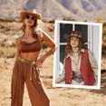 thumbnail image 4 of Wowstyle Western Belt Hat Band Women Cowboy Chain Belts Adjustable Cowgirl Hat Straps Dress Waistband Rodeo Outfits Accessories, 4 of 7