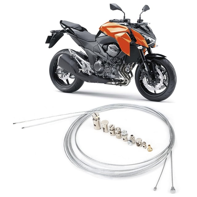 Kit de reparación de Cables de Embrague, 2m/6.6 Pies Cable de Freno Alta Resistencia Universal para el Accesorio de Motocicletas