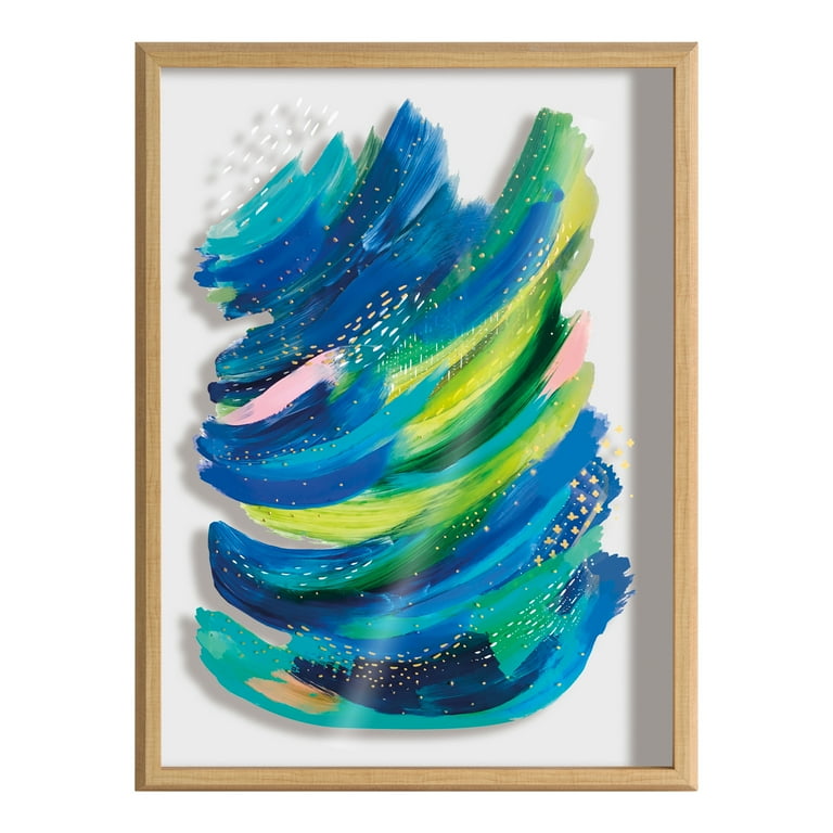 Abstract glass wall art deals